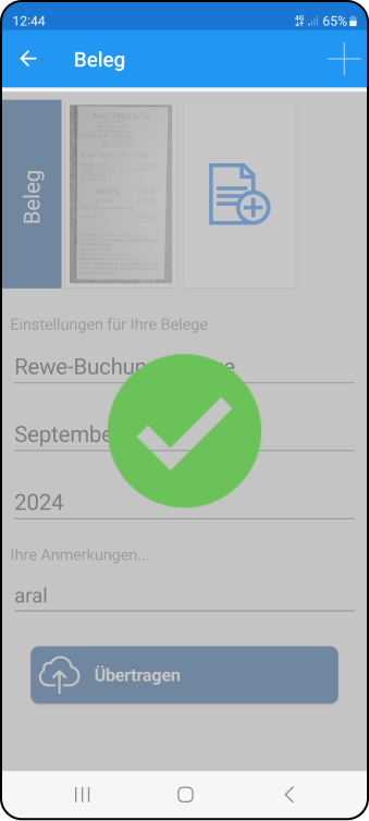 Screenshot: Bild uploaden