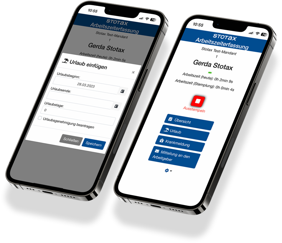 Stotax Cloudportal für Mitarbeiter