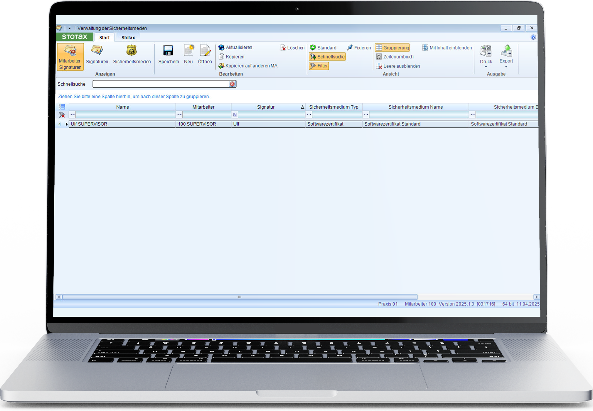 Screenshot: Auf ADLER-Datenbank zugreifen